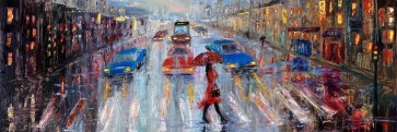 Arthur Heard - New York Umbrella - Crossing the Street