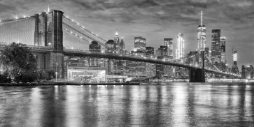 New York City - Brookly Bridge Black And White