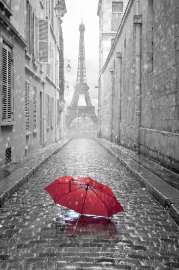Paris - Red Umbrella