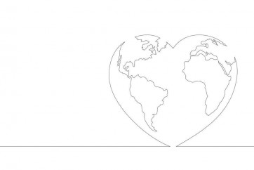 Line Art - Heart - Love Of The World I