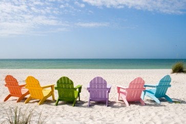 Beach - Rainbow Chairs