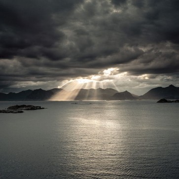 Assaf Frank - Sunset of Norwegian fjord-Lofoten-Norway