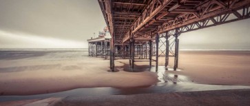 Assaf Frank - Blackpool sea shore with jetty