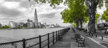 Assaf Frank - Thames promenade with The Shard in background, London, UK