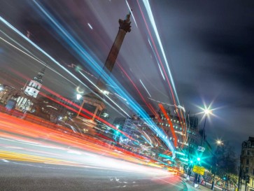 Assaf Frank - London city street with strip lights