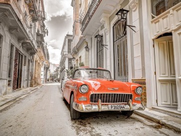 Assaf Frank - Vintage car on street of Havana-Cuba