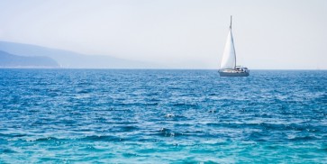 Jimi French - Sailboat moving in the sea  