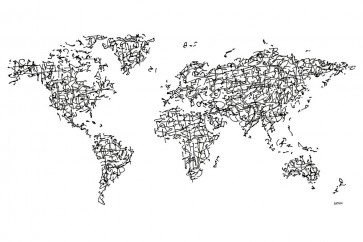 Charlotte Bassin - Hanzi Kanji World Map