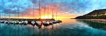 Stuart Barnes - Magical Sunset at Harbor  