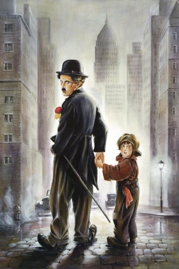 Charlie Chaplin - The Kid Painting
