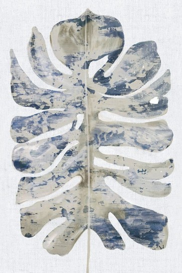 Eva Watts - Large Indigo Leaf I