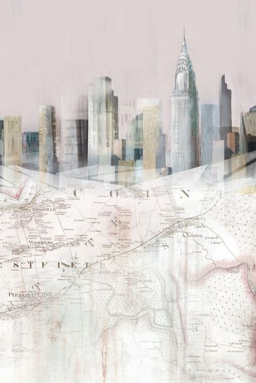 Isabelle Z - Blushing Manhattan Map II 
