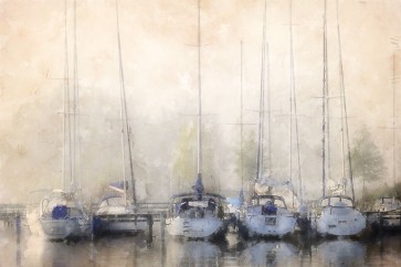 Kim Curinga - Sailboats In Fog 