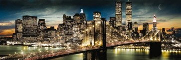 New York - Manhattan Night And Moon Midi  