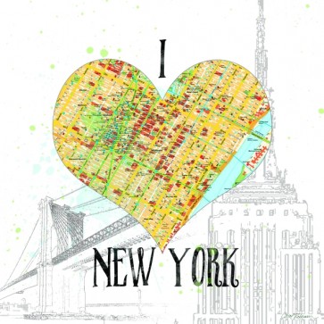 Carol Robinson - I love NY Map 