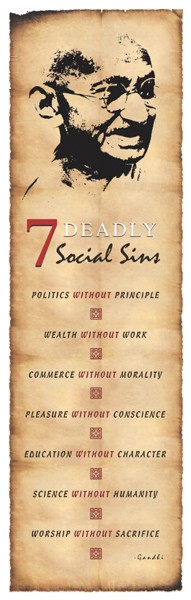 Gandhi - Deadly Social Sins  