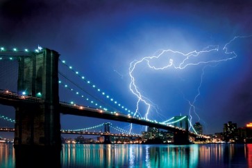 New York - Brooklyn Bridge - (Lightning)  