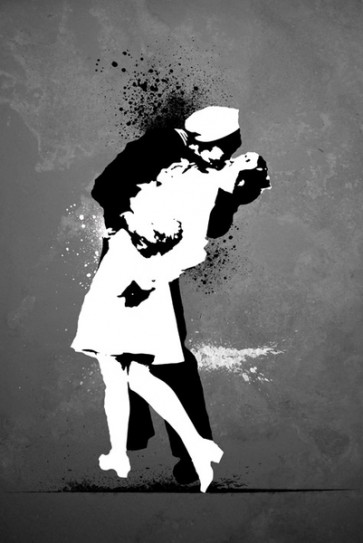 Banksy - Warzone Kiss 