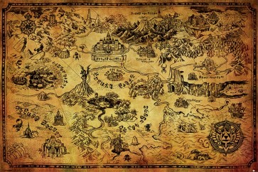 The Legend of Zelda - Hyrule Map