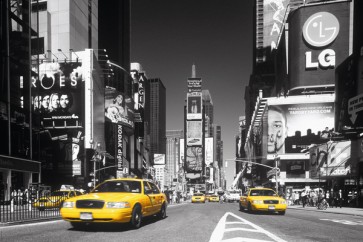 Times Square - Yellow cab  