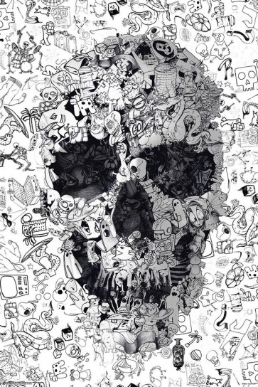 Skulls - Doodle
