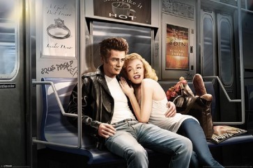 JJ Brando - Marilyn Monroe and James Dean in the New York Subway