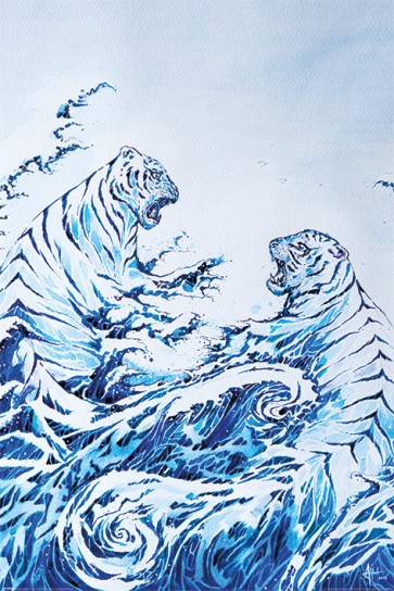 Marc Allante - The Crashing Waves - Hokusai Heritage