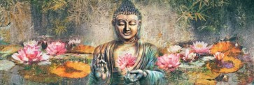Buddha - Silver Lotus