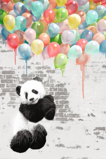 Panda - Balloon Flying