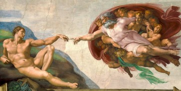 Michelangelo Buonarroti - La creazione di Adamo (restored)
