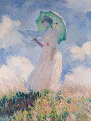 Claude Monet - Woman with Parasol-Left