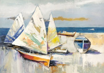Florio Luigi - Barche sulla spiaggia