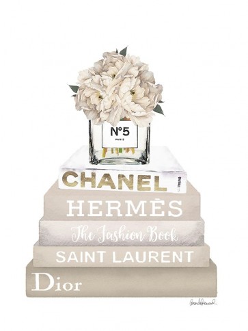 Amanda Greenwood - Cream Peony Book Stack