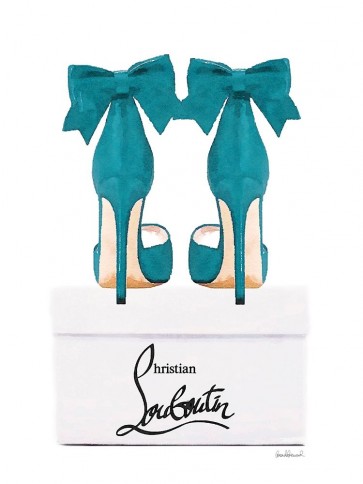 Amanda Greenwood - Teal Shoes with Box