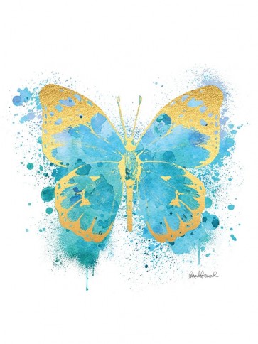 Amanda Greenwood - Butterfly Gold and Blue