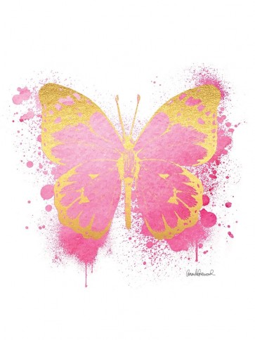 Amanda Greenwood - Butterfly Gold and Pink