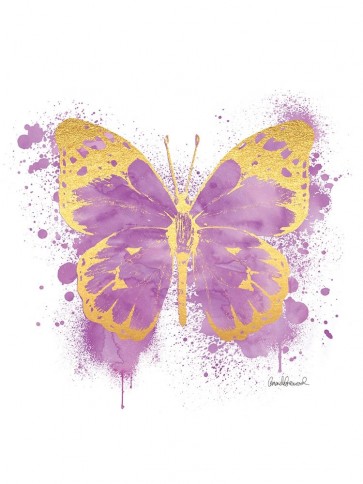 Amanda Greenwood - Butterfly Gold and Purple