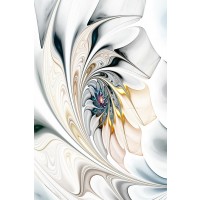 Alison Walton - Abstract White Flower