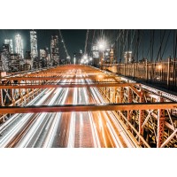 New York - Brooklyn Bridge - Long Exposition at Night