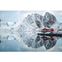 Blair Stevenson - Lofoten Islands - Traditional Norwegian Fishing Huts in Winter VIII