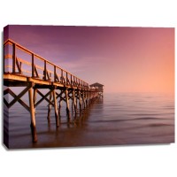 Dennis Aquino - Wooden Beach Structure Sunset