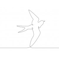 Line Art - Bird - Here I Come