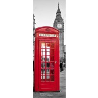 London - Red Telephone Booth With Big Ben