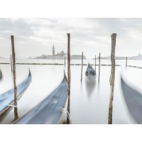 Assaf Frank - Gondolas in lagoon-Venice