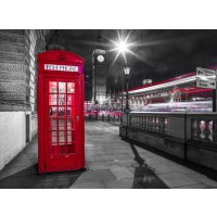 Assaf Frank - Telephone box with Big Ben, London, Uk