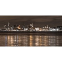 Assaf Frank - Liverpool city skyline across the River Mersey, UK,FTBR-1873