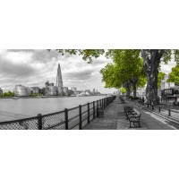 Assaf Frank - Thames promenade with The Shard in background, London, UK