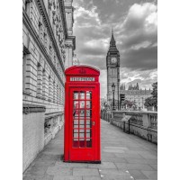 Assaf Frank - Telephone booth with Big Ben, London, UK, FTBR-1809