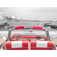 Assaf Frank - Vintage car near the beach in Cuba