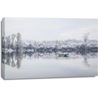 Tim Clarkson - Fishing Boat On Frozen Lake